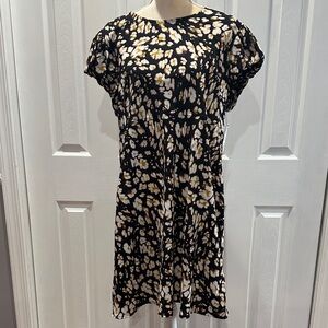 Scoop Women’s Tie Back Mini Dress with Volume Sleeves Size XXL